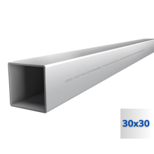 Thép hộp mạ kẽm Z080: 30mmx30mmx6.0m